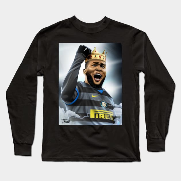 KING LUKAKU Long Sleeve T-Shirt by Jey13